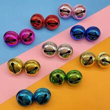 20/50 قطعة مجموعة أجراس نحاسية متعددة الألوان - مناسبة لعيد الميلاد، أجراس كبيرة بقطر 22 مم/0.866 بوصة، ديكور المنزل والحيوانات الأليفة، أجراس نحاسية مفرغة بطلاء فراغي، أجراس عيد الميلاد الملونة بقطر 22 مم، إكسسوارات مجوهرات DIY للحيوانات الأليفة، أجراس ملونة، قلادة جرس للكلب والمفاتيح، زينة أجراس معدنية صغيرة لعيد الميلاد، هدايا حفلات عيد الميلاد، باللون الأحمر والأخضر والذهبي والفضي، أجراس زينة عيد الميلاد الكلاسيكية، أجراس نجمة خماسية معلقة من الحديد المطاوع لزينة شجرة عيد الميلاد