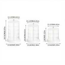 3/4/5 Tiers Rotating Jewelry Box, New Stylish Luxury High-Capacity Covered Dust-Proof Quality PET Material, For Vanity, Bedroom Desktop Organizer, Storing Hair Accessories, Bracelets, Necklaces, Earrings And Other Accessories, 360° Rotatable Jewelry Holder For Women Storage Organizer Travel Essentials Back To School Dormitory Storage