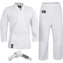 Karate Uniform For Children And Adults, Lightweight For Students, Martial Arts Karate Gi With Belt - Blanco - View 9