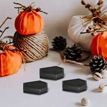 6pcs Halloween Coffin Decor Box, Halloween Coffin Haunted House Props, Coffin Statue, Halloween Supplies, Fun Prank Props, Party Decorations, Halloween Party Home Decor Halloween Decor Room Decor - Multicolor - View 2