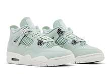 Nike Air Jordan Womens Air Jordan 4 Retro 'Abundance / Seafoam' (Women's Sizes) Seafoam/Sail/Metallic Silver HV0823-003 Spring New - 綠色 - 查看 8