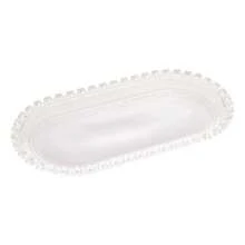 Travessa Oval De Cristal Coração 25cm - Lyor - Multicolorido - Visão 1