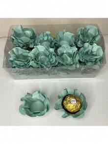 80 Cupcake Wrappers For Fine Sweets Flower Wedding Anniversary Ultrafest Lulli Style Model - Green Jade - View 1