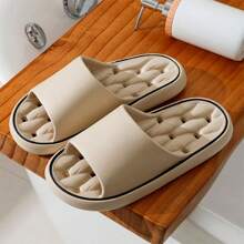 1 Pair Bathroom Slippers, Non-Slip, Waterproof, Massage Effect, Indoor Hotel Slip-Resistant Slippers, EVA Anti-Odor Home Slippers For Men And Women