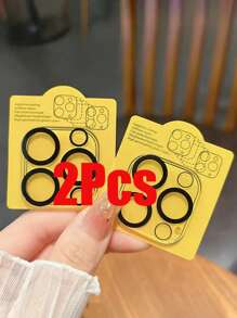 CSDZ 2 paquets de films de protection d'objectif de caméra compatibles avec Apple 15 Pro/15 Pro Max/16 Pro Max/14 Pro/14 Pro Max/12 13 11 Pro /12 13 Mini/11/15/16, film en verre trempé