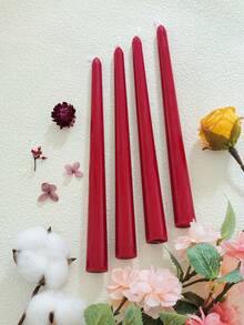 2pcs (10 Inch) Burgundy Long Scented Candles, Including Scented Candle Set, Can Burn For 8 Hours, Halloween Candle Center Decoration, Christmas Home Atmosphere Decoration, Home Candle Holder Gift, Suitable For Giving Gifts To Close Friends, Women, And Winter Solstice Gifts