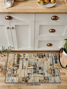 1 Stück Großer Teppich für Wohnzimmer in Mehrfarbig, abstraktes modernes minimalistisches Druckmuster, Flauschiges Material, weich und angenehm anzufühlen, leicht zu pflegen, wasserfest und fleckresistent, rutschfeste Rückseite, Teppich für Lobby, Schlafzimmer, Wohnzimmer, Badezimmer, Küche, Esszimmer, Büro, Raumdekoration und Fußmatte, für Feiertage.