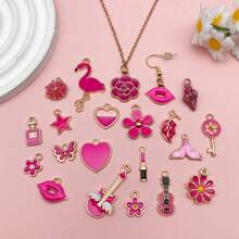 20/50/100 pièces Série or rose Assortiment aléatoire - Fournitures d'artisanat pour bijoux et accessoires faits main