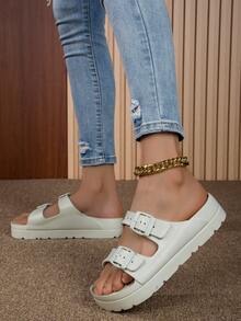 2025 Ciabatte versatili in EVA antiscivolo resistente all'usura, leggere, per donna, colore albicocca, morbide e confortevoli, adatte per uso interno ed esterno