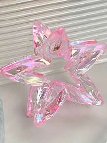 1pc Colorful Hollowed-Out Star-Shaped High Ponytail Clipper For Women, Half-Tied Hair At The Back Of The Head, High-End Clipper, Party Gift Headwear Fashion Hair Accessories Beauty Claw Clips Elegant Hair Clip Boho Hair Claw Fall Winter For Vacation Outfits Woman