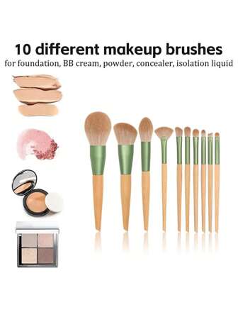 10/14 stuks make-upkwastenset, oogschaduw, foundation, vrouwen, cosmetische kwast, oogschaduw, blush, schoonheid, zachte make-uptools