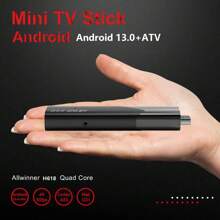 Q96 OHP Stick de TV inteligente A M98 Y10 Android 13 ATV Allwinner H618 con Wi-Fi dual de 2.4G/5G, Airplay y aplicaciones preinstaladas