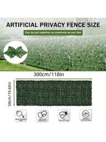 Expandable Artificial Evergreen Ivy Privacy Fence Screen - Plastic Vine Leaves Panel For Artificial Green Wall, Outdoor Garden, Patio, Yard, Balcony Decor, Multi-Purpose Greenery Hedge Covering, Suitable For Thanksgiving