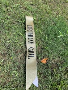 1 pieza Faja de fiesta dorada, accesorio para crear ambiente de cumpleaños