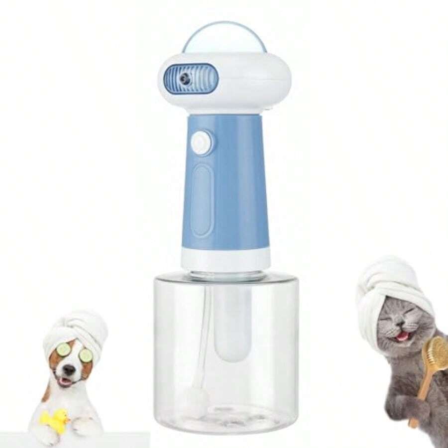 New Product Launch Electric Dog Cleaning Foam Machine Sprayer Electric Dog Shampoo Dispenser IPX7 Cat Shampoo Sprayer Pet Bath Supplies Automatic Foaming For Dog Deep Cleaing For Bathroom Kitchen - as pic - View 1