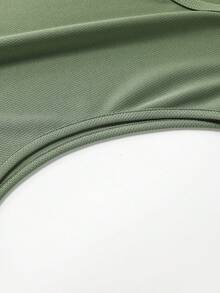 三件套男士健身运动背心，夏季薄款户外跑步无袖训练T恤纯色带反光条，休闲沙滩装 - 彩色 - 查看 9