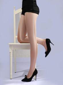 1 件-女士连裤袜，透明打底裤，裸色高腰透明连裤袜，超亮氧气透明打底裤，采用升级的裆部加固设计，比传统连裤袜更耐用，更新的材料提供更好的拉伸性、耐用性、轻便透气性，并防止撕裂。 - 黑色 - 查看 8
