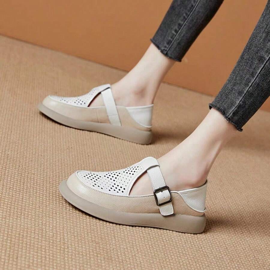 Women Loafers Shoes - 白色 - 查看 1