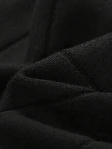 Men's Long Sleeve Ribbed Knit Polo Shirt, Minimalist & Fashionable, Suitable For Daily Commute, Spring/Autumn, Fall