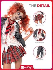 Smiffys Zombie Schoolgirl Adult Women's Costume