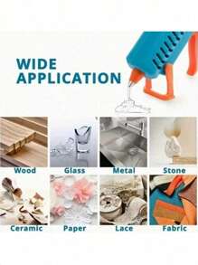 50 piezas de barras de pegamento termofusible transparentes de alta viscosidad, secado rápido y adhesivo fuerte, resistente al agua, anti-moho, sin olor irritante, adecuado para manualidades DIY, mantenimiento general, barras de pegamento termofusible de uso múltiple, herramientas y decoración del hogar, reparación de muebles, encapsulación de electrónica, accesorios de herramientas manuales y eléctricas