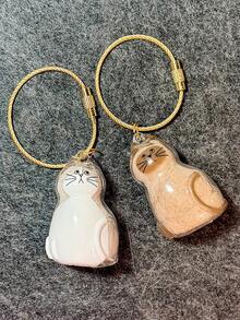Pendentif souvenir en forme de chat ajouré artisanal en 6 styles Préservez facilement la fourrure pour toujours avec les pinces incluses - Résine/Alliage et fermoir homard sécurisé Charm de souvenir d'animal de compagnie portable pour téléphone, sac, porte-clés, décoration de voiture Compagnon réconfortant chéri pour porter toujours votre amour velu Cadeau du cœur pour les amateurs de chats et de chiens qui manquent leurs animaux de compagnie