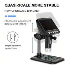 7-Inch/ 4.3-Inch Digital Microscope 1000X Magnification IPS LCD Digital Microscope - High-Definition Coin Collector's Tool With 8 Adjustable LEDs, Windows Compatible, Ideal For Adults And Hobbyists - 1000X - View 6