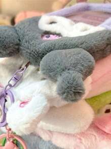 1pc Cute Melody And Pudding Dog Collection Card Holder Keychain - 14cm/5.5" Adorable Photo ID Holder With Display Case, Anime Keychain Accessory, Birthday/Christmas/Back To School Gift