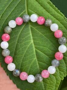 女士正能量手链天然石情感手链水晶精神珠宝教师妈妈50岁21岁生日大姐姐礼物