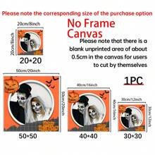 1pc Customized Halloween Photos, Upload Photos And Text For Customization, Personalized Wall Art, Perfect Gift For Birthday, Wedding, Anniversary, Birthday Classic Style, Suitable For The Decoration Of Living Rooms, Bedrooms And Corridors, It Is An Ideal Home Decoration And A Frame Is Optional, Memorable Keepsake, Home Room Decor Gifts
