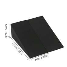 2 Stücke verstellbare Hockerkeile und Wadendehnung Schrägbrett - Trikonasana Yoga Blöcke für verbesserte Stabilitätstraining, Beinstärke & Balance - robuste schwarze Fitnessausrüstung für Gewichtheben, Beinrehabilitation & tiefe Dehnung, glatte Oberfläche, stabile Konstruktion, Trainingsunterstützung, für Fitnessstudionutzer