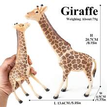 大型镂空仿真野生动物模型玩具狮子老虎棕熊犀牛大象儿童益智玩具万圣节圣诞节复活节派对装饰摆件礼物 - 彩色 - 查看 10