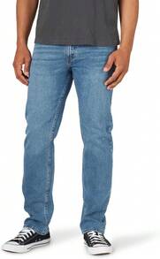 Authentics Men's Regular Fit Comfort Flex Waist Jean - Lime Green - View 7