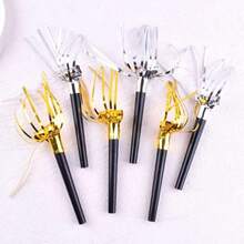 10 件黑色和金色啦啦队口哨，派对发声口哨，圣诞派对礼物