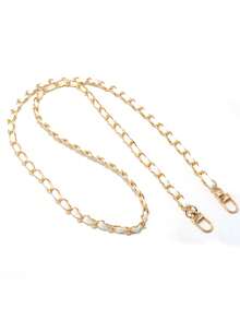 1 件 PU 皮革包链配件，120 厘米长金属和皮革链条手机挂绳，斜挎包链条肩带，便携包配件替换配件，DIY 手工可拆卸肩带，手柄肩金属替换链包零件配件 - 彩色 - 查看 6