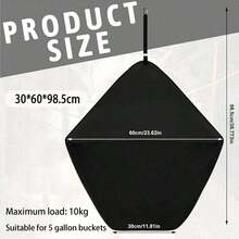 1 件套马饲料袋架、拖车谷物桶袋、马拖车收纳袋、马厩拖车马饲料用品、马饮水桶挂袋、饲料挂袋 - 彩色 - 查看 2