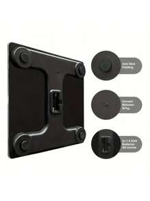 1 pezzo / 3 pezzi di bilancia digitale per il bagno, multi-colore e multi-size (26*26CM/28*28CM) quadrata e rotonda, ad alta precisione, accurata fino a 180kg, con display della temperatura, design decorativo, adatta per la perdita di peso e il monitoraggio della salute, display LCD, accessorio essenziale per il bagno e la palestra