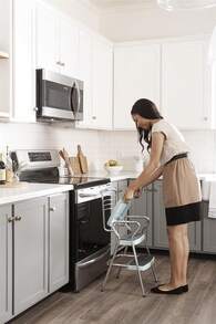 Stylaire Retro Chair + Step Stool With Flip-Up Seat, Teal - Màu tím  Violet - Xem 2