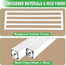 2 Pack Metal Plant Stand Outdoor Plant Shelf Indoor,1 Tier Heavy Duty Plant Stands For Multiple Plants,26" L X 10.12" H X 8.75" W,White - 白色 - 查看 2