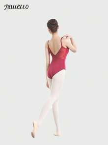 balletto Body de ballet para adultos - Malla ajustada con adorno de encaje, ajuste ceñido para examen de acceso a las artes, mono malla para entrenamiento de gimnasia