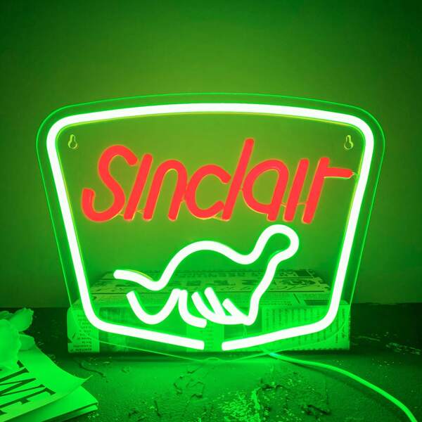 Insegna al neon a forma di dinosauro- Luce al neon a LED alimentata USB per decorazione da parete, lampada al neon multifunzione dimmerabile con comando dell'interruttore, insegna al neon in plastica da appendere per la stanza dei ragazzi, autobus