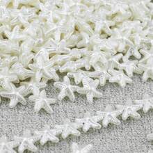 10/30/50/100pcs White Acrylic Beads With Butterfly, Heart, Clover, Water Drop Shapes, Perforated Spacer Beads For DIY Jewelry, Accessories, Hair Decoration, Earrings, Garments, Phone Chains