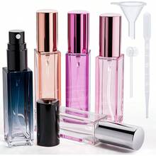 5PCS 10ML Travel Size Perfume Refill Bottle,  Travel Cologne Bottle Refillable,  Mini Perfume Spray Bottles Portable Cologne Sprayer Fragrance Atomizer Traveling,  Small Glass Fragrance Decanter Kit - 彩色 - 查看 2