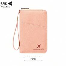 New RFID Blocking Passport Holder, Long Zipper Passport Wallet, Multi-Functional Travel Ticket & Document Organizer, Fits Multiple Passports, Travel Documents & Cards, Soft Texture Zipper Passport Clutch With Detachable Wrist Strap, Great Gift For Wife, Girlfriend, Valentine's Day Travel Essential Holiday Vacation Passport Cover Passport Holder For Women For Family - Multicolor - View 15