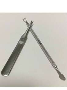 1/2 件专业不锈钢角质层和老茧去除工具套装、指甲钳、双头指甲推刀、指甲和足部护理工具、无香型 - 彩色 - 查看 4