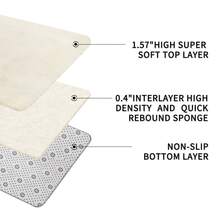 Sour Lemon Rugs Living Room 200x300cm, Grey Area Rugs For Bedroom, Washable Anti Slip Extra Large Shaggy Soft Rug Fluffy Modern Floor Carpets Mat Beside Carpet, Long Runner Rug For Hallway - Cream White - View 5