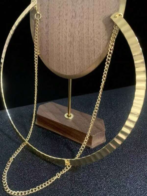 1 pulseira de braço de corrente minimalista de luxo, design elegante de alta qualidade