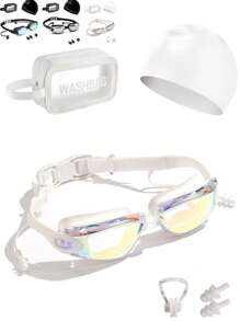 TICFOX Schwimmbrille Für Erwachsene - Anti-Beschlag & UV-Schutz