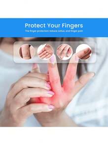 Cubierta protectora de silicona para dedos, cubierta para dedos antiresecamiento y humectante, cubierta para dedos anti abrasión y antihielo para escribir, cubierta para dedos anti lesiones y anti dolor