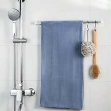 2pcs/4pcs Sturdy Curtain Rod Hooks - Adjustable Tension Rod Fixed Brackets, Comes With No Drill Self-Adhesive Clips And Cross Bar Curtain Holder, Easy Installation And Stability - 2 Pcs - View 7